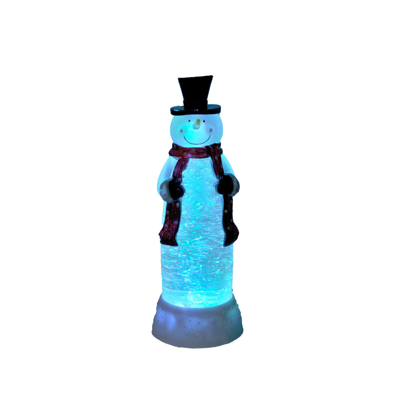 Boule de neige en plastique 11 po avec DEL Lite