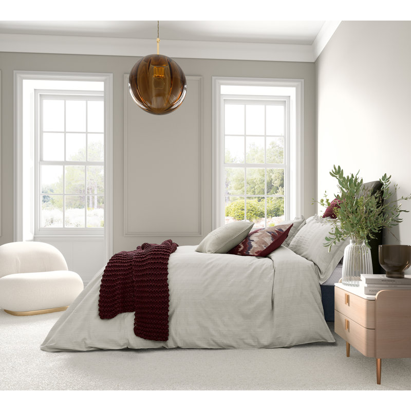 Aris 180TC Cotton Woven Stripe Duvet Cover, Double