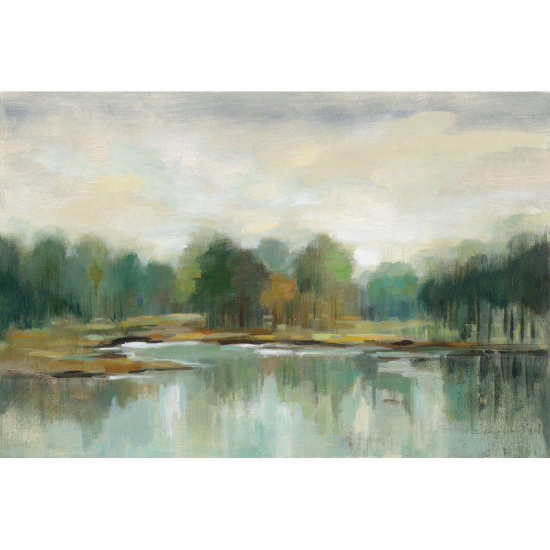 «Cool Spring Day» par Silvia Vassileva, peinture sur toile tendue, H 12 po x l 18 po