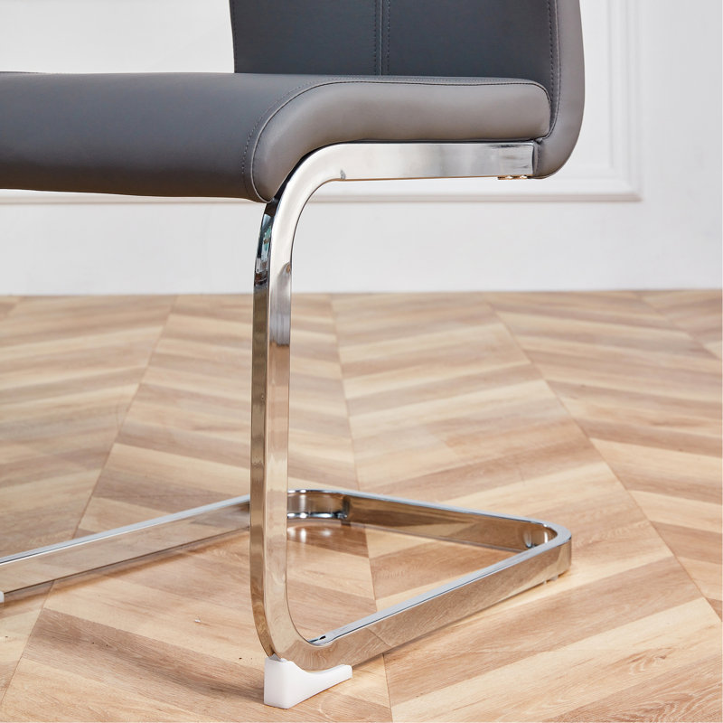 Chaise Maydell, Argent argent, 4, Gris foncé