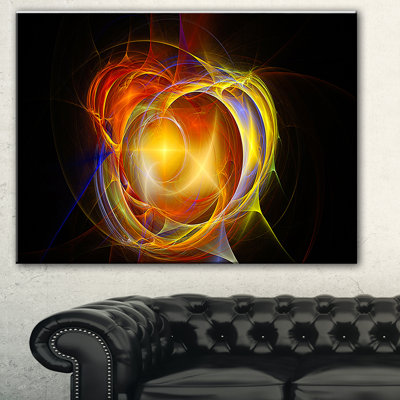 «Supernova Explosion in Black», impression sur toile
