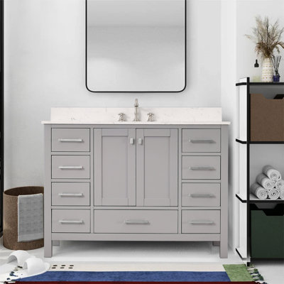 48-inch Bathroom Vanity With Engineered Stone Top