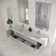 Lucera 72" Wall Mount Modern Bathroom Vanity with Top & Double Undermount Sinks - Faucets Not Included