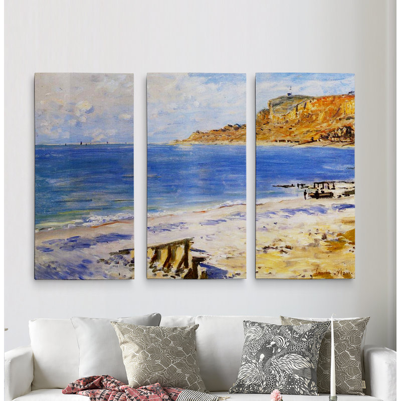 « sainteing at-adresse » par claude monet, reproduction d’image multi-pièces sur toile, H 24 po x l 36 po x P 1,5 po