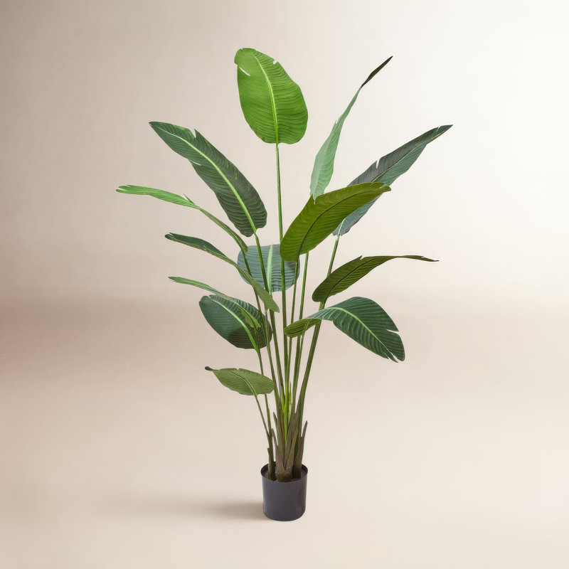 Faux arbre banane en pot 83 po