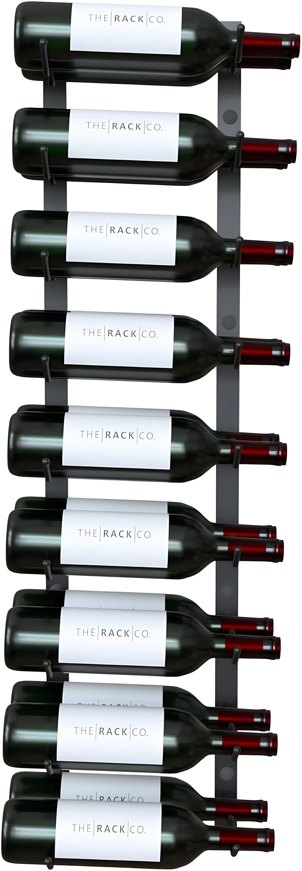 17 Stories Wall Mounted Wine Rack For 18 Bottles, Heavy-Duty Steel ...