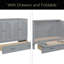 Lit escamotable avec grands tiroirs Murphy-840474458-840474453