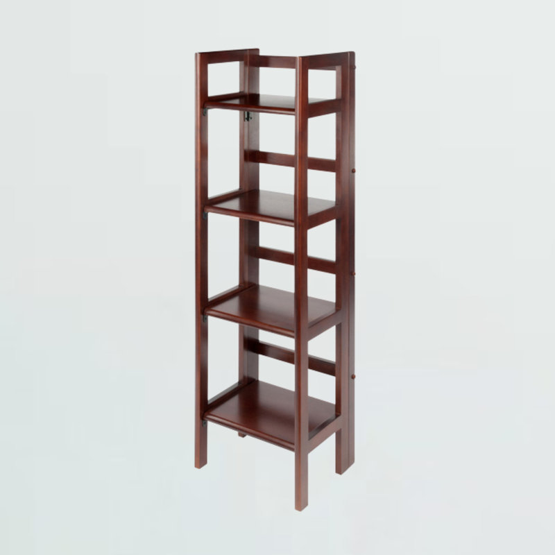 Akridge Etagere Bookcase, Antique Walnut