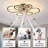 Modern Living Room Light Strip Fan