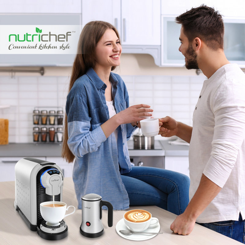 NutriChef Espresso Machine with Frother