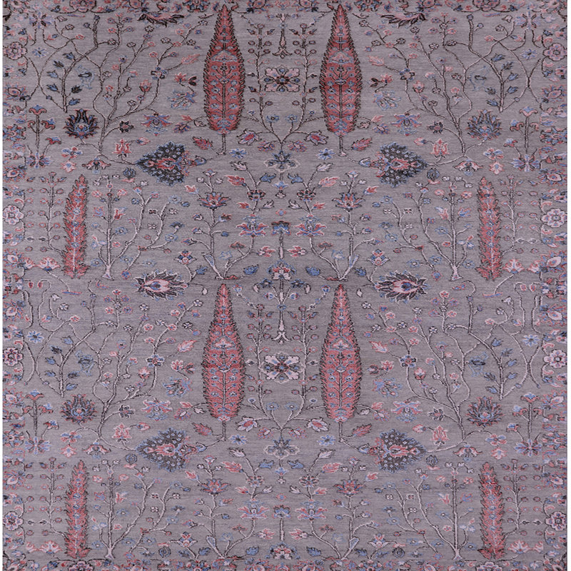 Osha Floral Indoor Rug, Square 4'