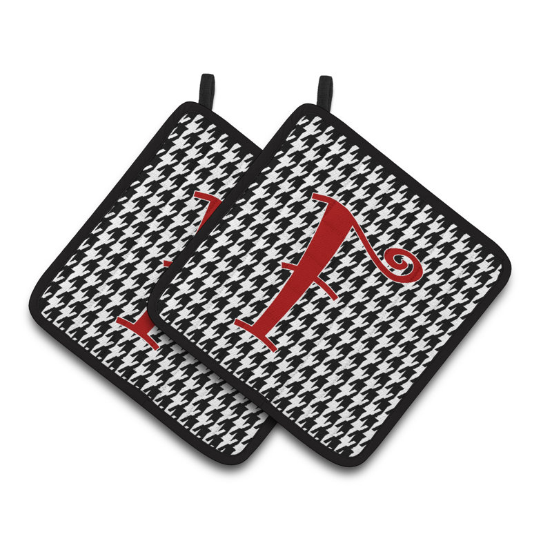 Cuisinier poignée Houndstooth, F