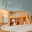 Grand lit mezzanine avec rangement, tête de lit avec lumière DEL, naturel-1749468091-1749468036