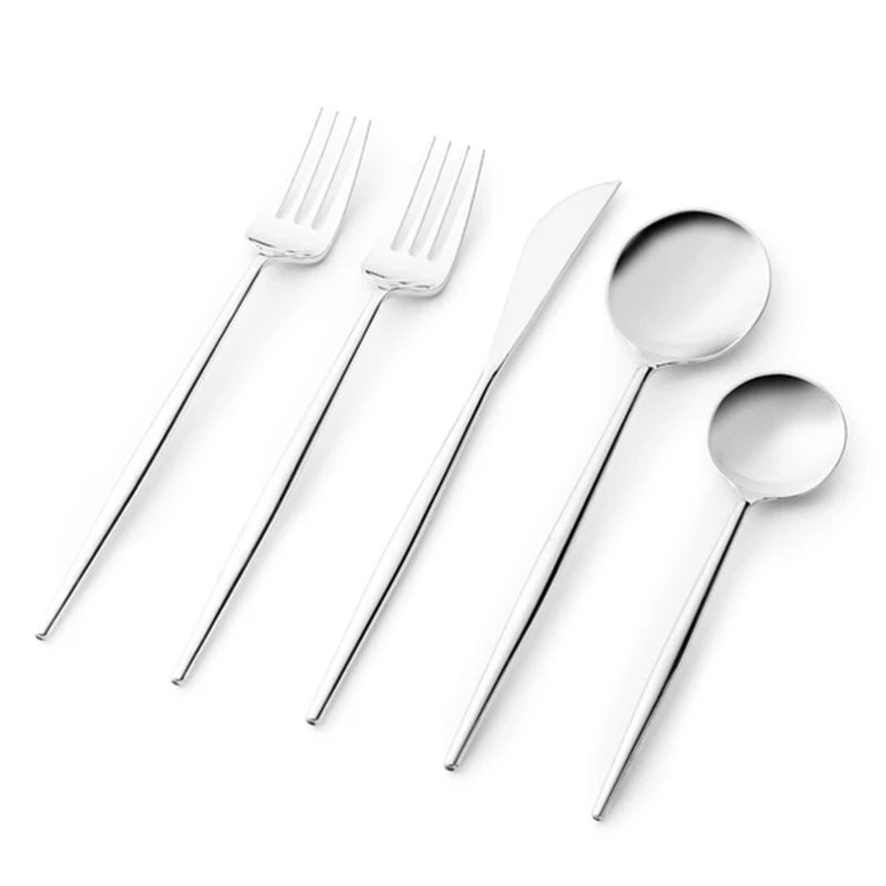 Disposable Noble Collection Flatware Set, Silver