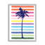 Joli motif arc-en-ciel, palmier, rayures tropicales par Jennifer McCully - impression-70553601-70553595