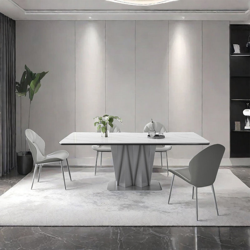 Modern light luxury home dining table sets, 29.5"H x 70.9"L x 35.4"W