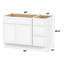 Base de meuble-lavabo simple 48 po seulement-96921387