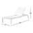 Poinsettia Outdoor Metal Chaise Lounge