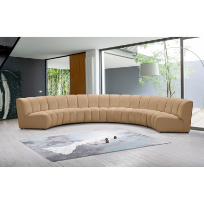Canapé modulaire en velours Infinity