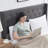 Nestl Wingback Diamond Upholstered Platform Bed-101072303-101072305