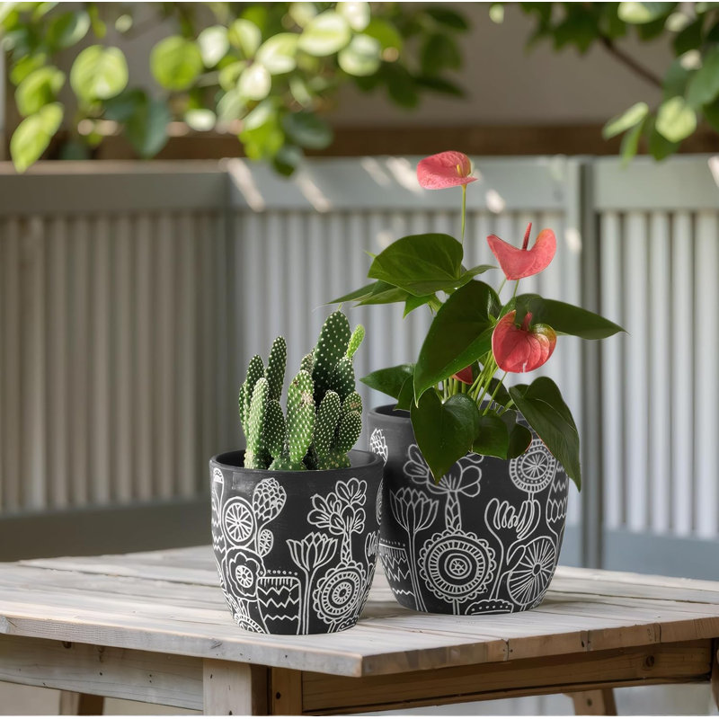 Ensemble de pots à fleurs en céramique