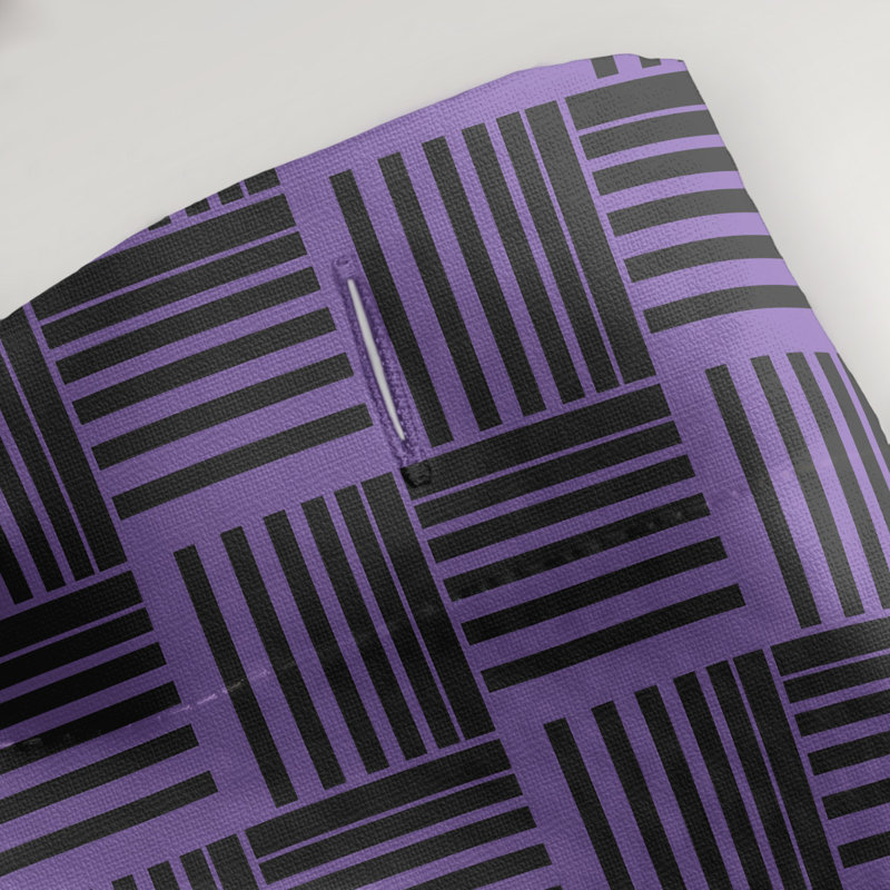 Rideau de douche simple basketweave rayures classic, Lilas