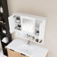 35'' X 28'' Wall Mounted Bathroom Medicine Cabinet With Mirror-324664401