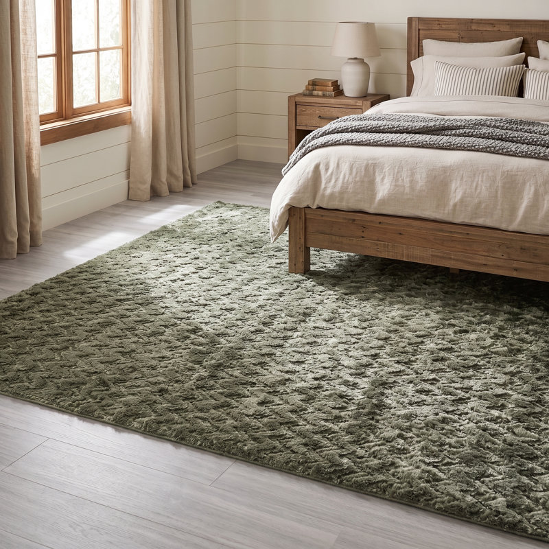 Tapis zigzag 8 pi x 10 pi, Green