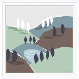 Mountain And Valley West, Neutral Giclee Print by Dana Gibson