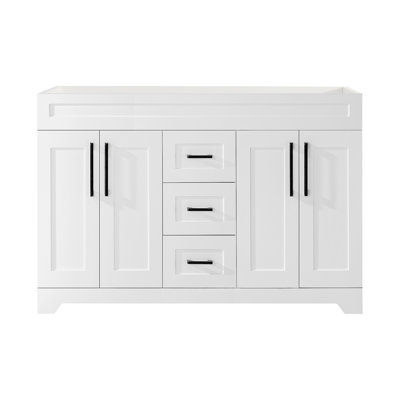 Modern 60" Plywood Bathroom Vanity Without Top And Sink