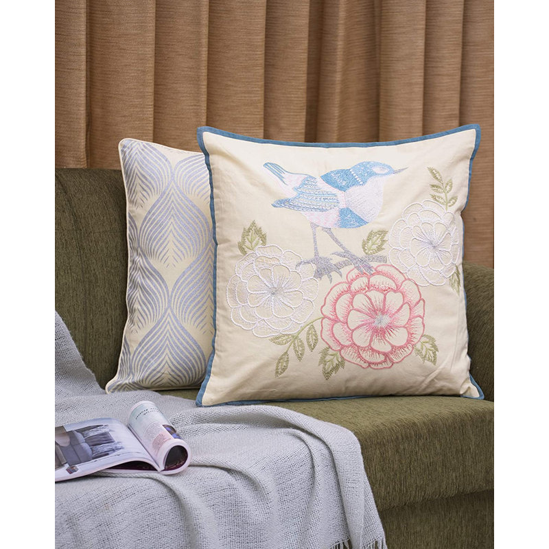 Rectangular Cushion Cover, Yellow and Peach