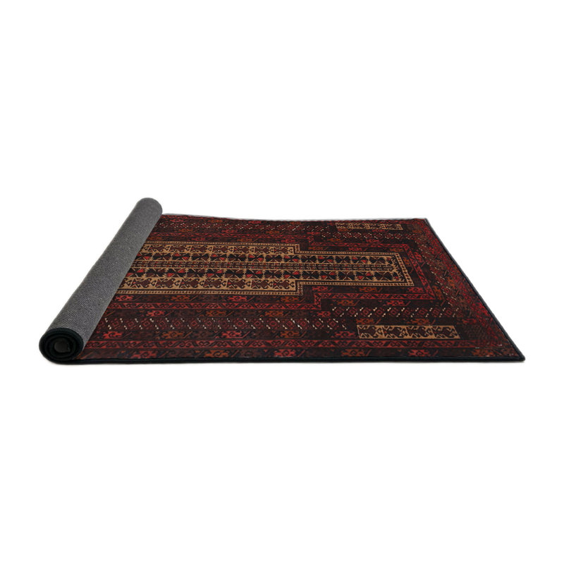 Tapis rouge à motif sud-ouest, Rond 7 pi