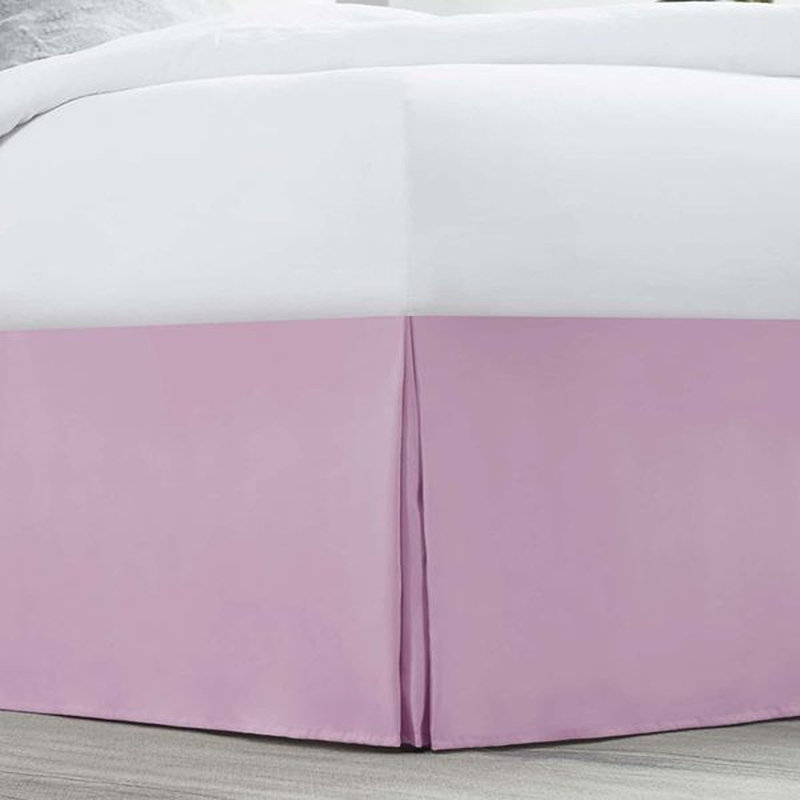 Luxury Pleated 14" Bed Skirt, Lilac, Full
