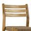 Ensemble de 2 chaises de salle à manger d'intérieur / extérieur en teck clair Bleta avec siège tissé à la main et dossier à lattes-286465780