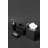 Matte Black Collection Square Tissue Box Cover