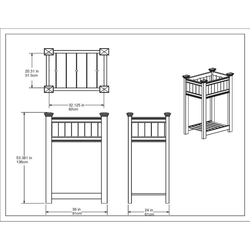 Vinyl Raised Tomato and Herb Planter