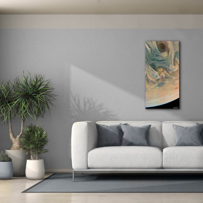 'Nasa's Juno Mission Reveals Jupiter's Complex Colors' by NASA Canvas Wall Art, 20" x 40"