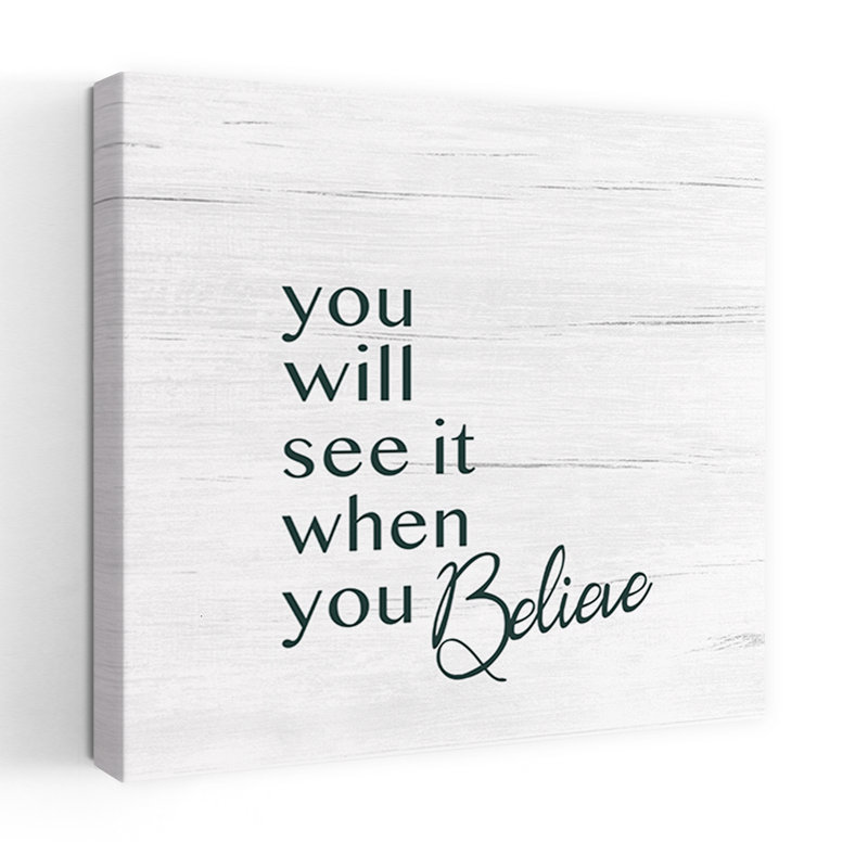 Believe, art contemporain abstrait, H 18 po x l 18 po