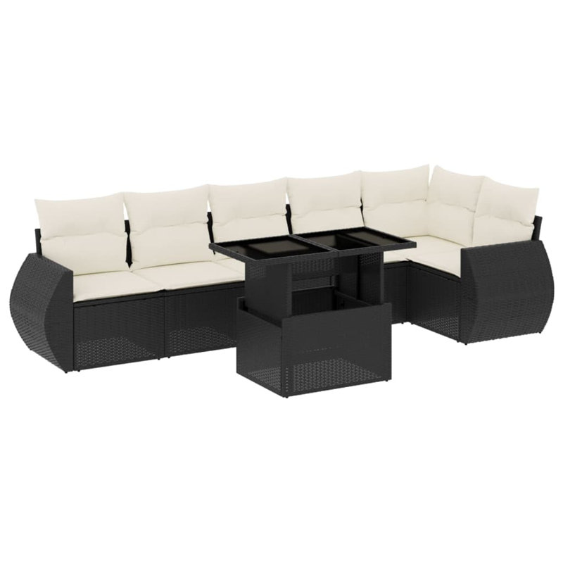 Vidaxl Garden Sofa Set PE Rattan Large Modular Garden Sofa Set