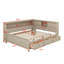 Lit de jour avec tablettes de rangement et 3 tiroirs-922475116