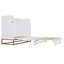 Grand lit escamotable avec armoire verticale, lit pliable peu encombrant pour une vie compacte-110090994
