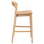 Monk Counter Stool with Solid Wood Frame
