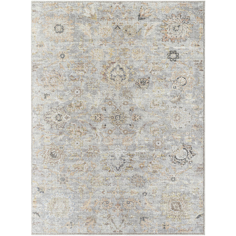 Tapis traditionnel gris Our Our PNW Home x Surya, Rectangle 6 pi 7 po x 9 pi