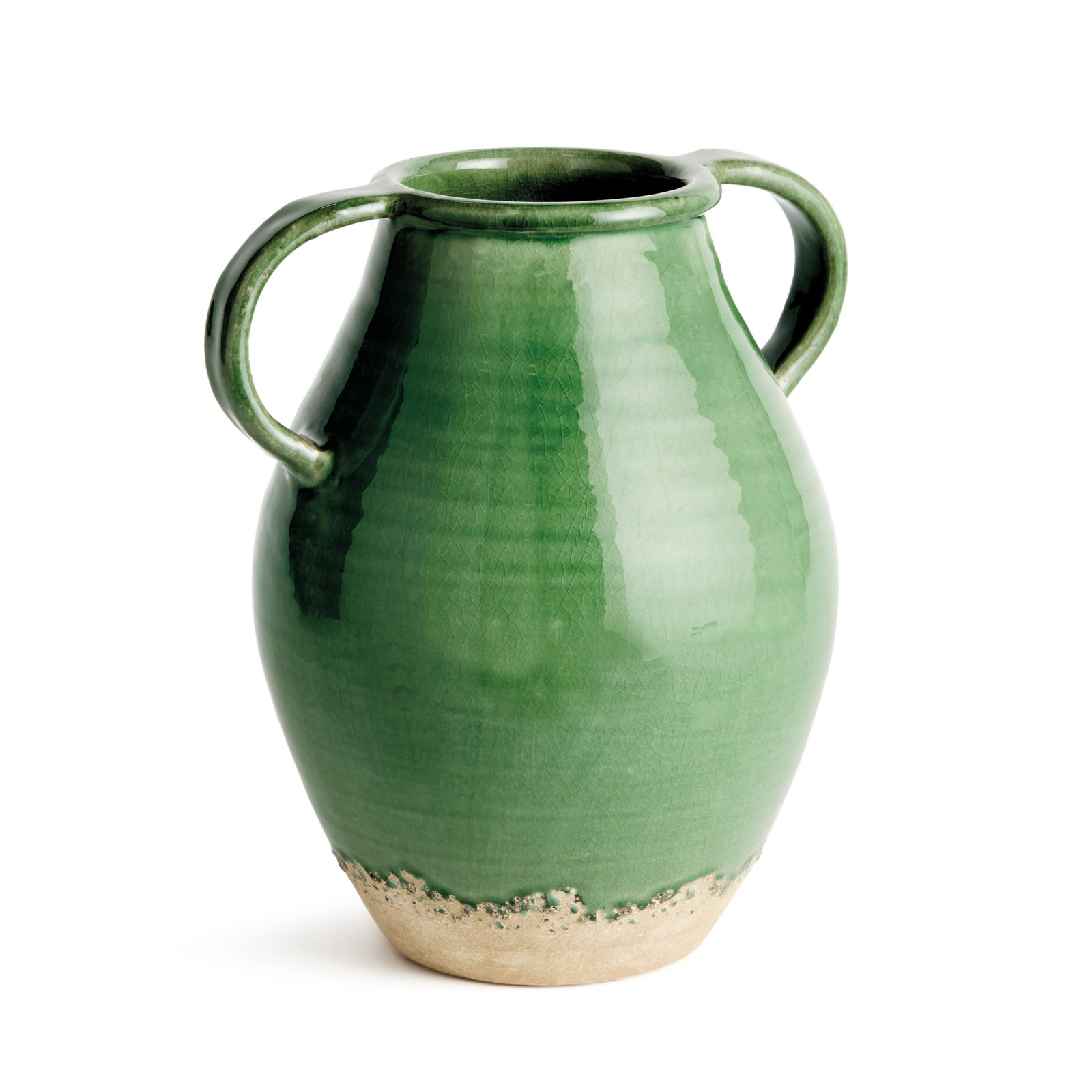 Aisha Handcrafted Table Vase, Green