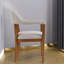 Chaises de salle à manger confortables, fauteuils modernes en bois et en tissu pour la maison