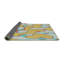 Jaune abstrait/Tapis décoratif vert-1357525325