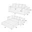 Canapé-lit convertible compressible de 77 pouces, conception avant extensible avec poches de rangement et porte-gobelets pour utilisation à domicile-358530560