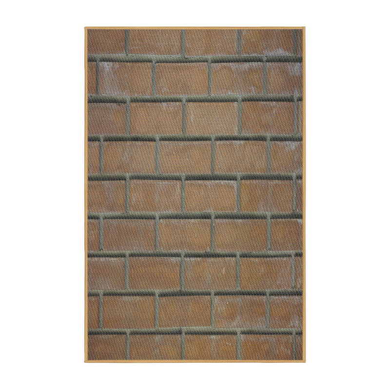 Tapis de zone brune à motifs, Rectangle 5 pi x 8 pi
