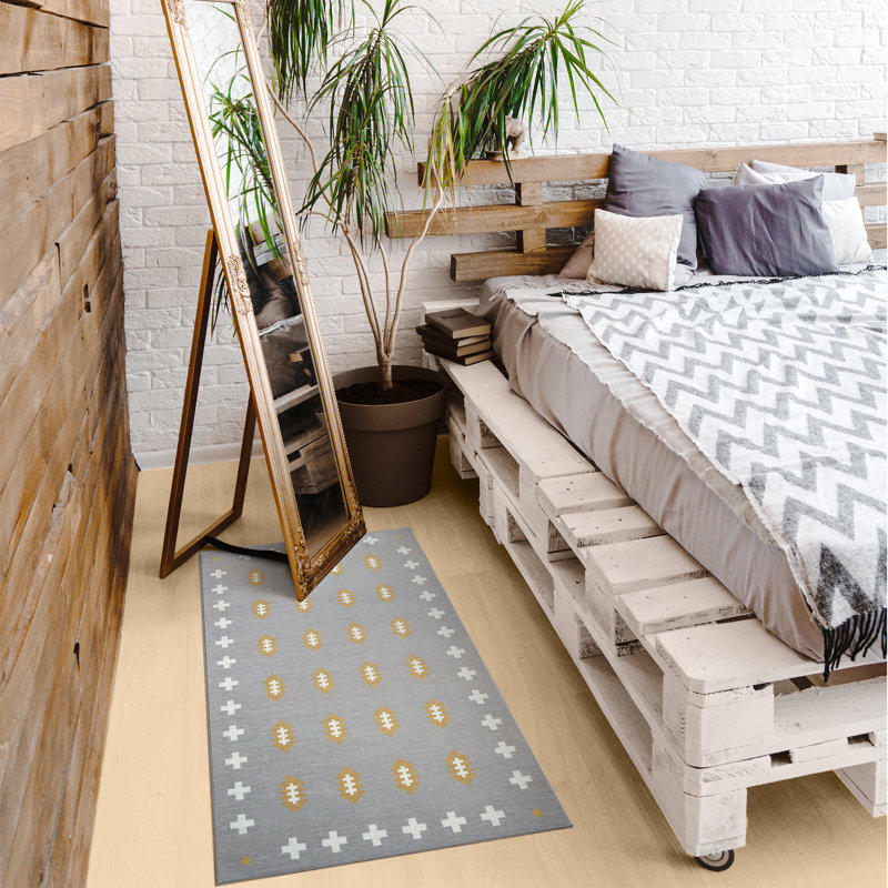 Tapis rectangulaire 3 pi x 5 pi Nordic Weave Mushroom