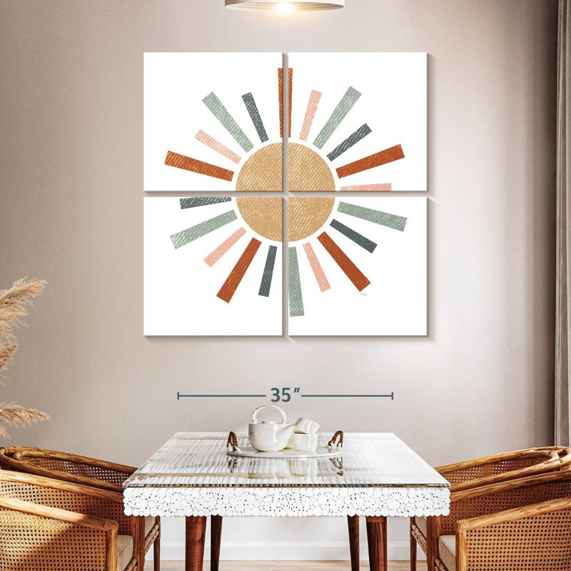 Oberle Rustic Rainbow Sun, 45" H x 45" W